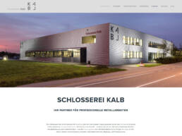 Webseite Schlosserei Kalb